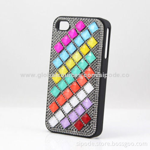 Customized Design Diamond Protective Cases for iPhone 4/4s